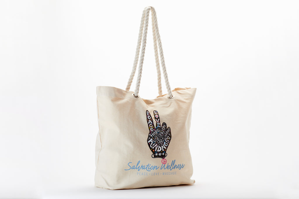 Peace Love Massage Tote